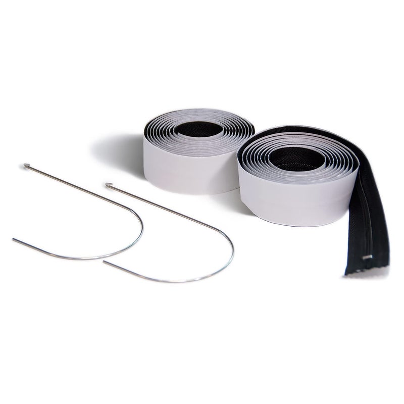 ZipWall 2-Pack Standard Zipper for Dust Barriers, AZ2 , Black - Image 1